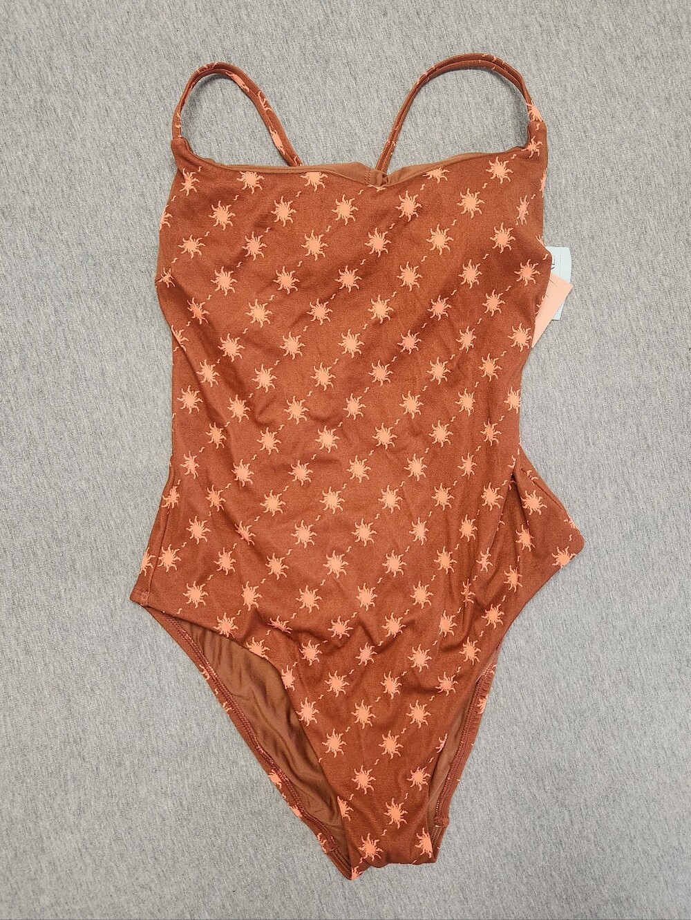 Shade & Shore Women’s Solar Jacquard Scoop‑Neck Cheeky‑Coverage One‑Piece Swim